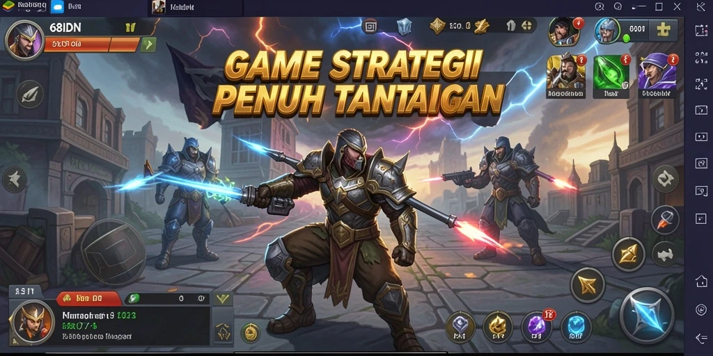 Tampilan gameplay menarik dari 68IDN yang penuh strategi.