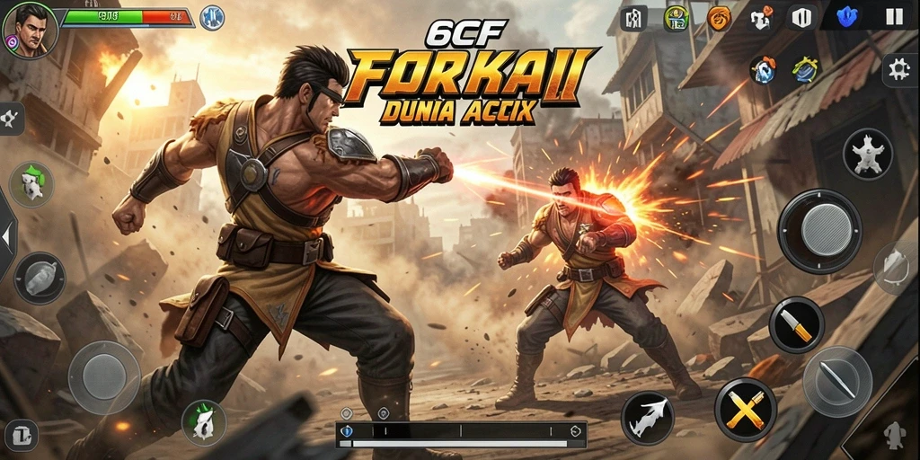 Gameplay mendebarkan dari 6CF dengan aksi seru dan visual yang menarik.