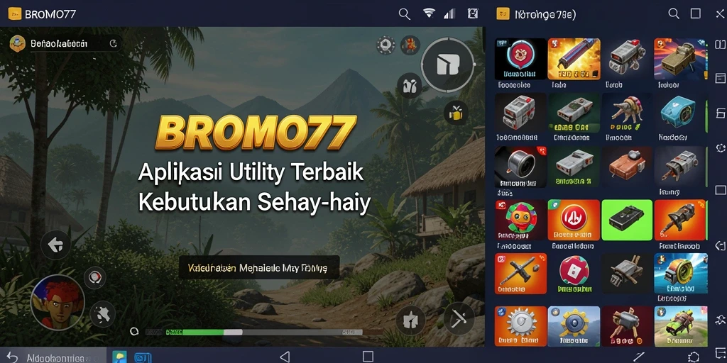 Tampilan antarmuka utama BROMO77 yang intuitif dan profesional.