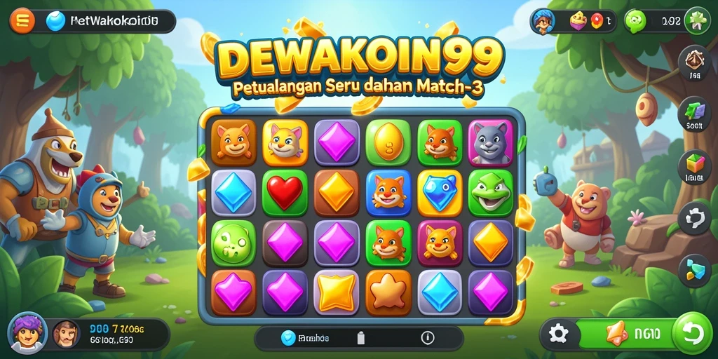 Tampilan gameplay DEWAKOIN99 yang seru dan menantang.