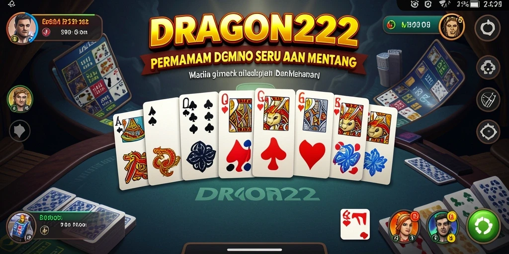 Screenshot permainan Domino yang menampilkan gameplay seru di DRAGON222.