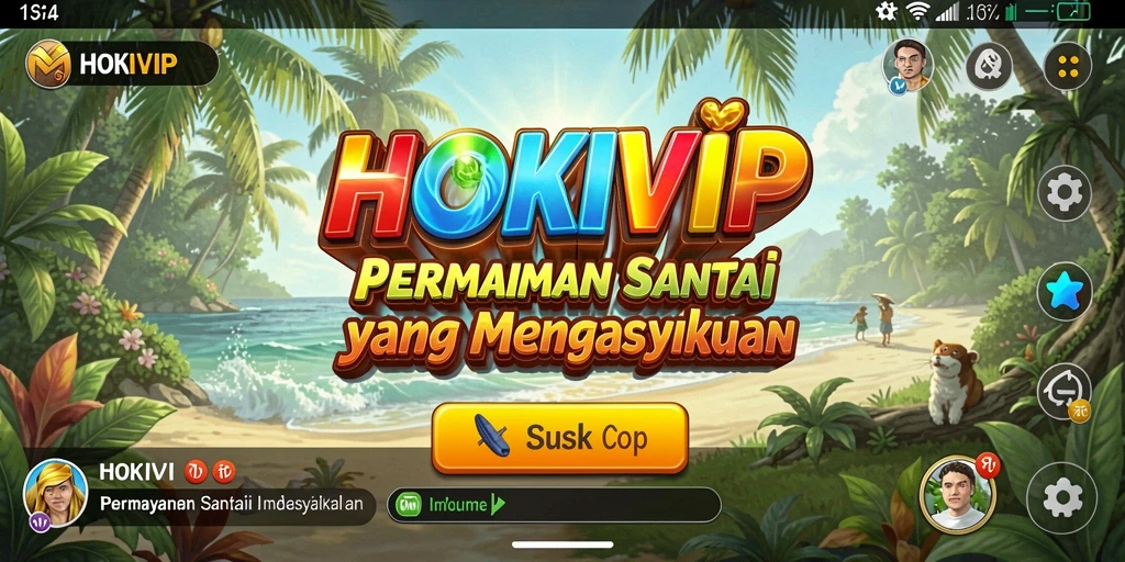 Screenshot gameplay HOKIVIP menampilkan kesenangan bermain santai.