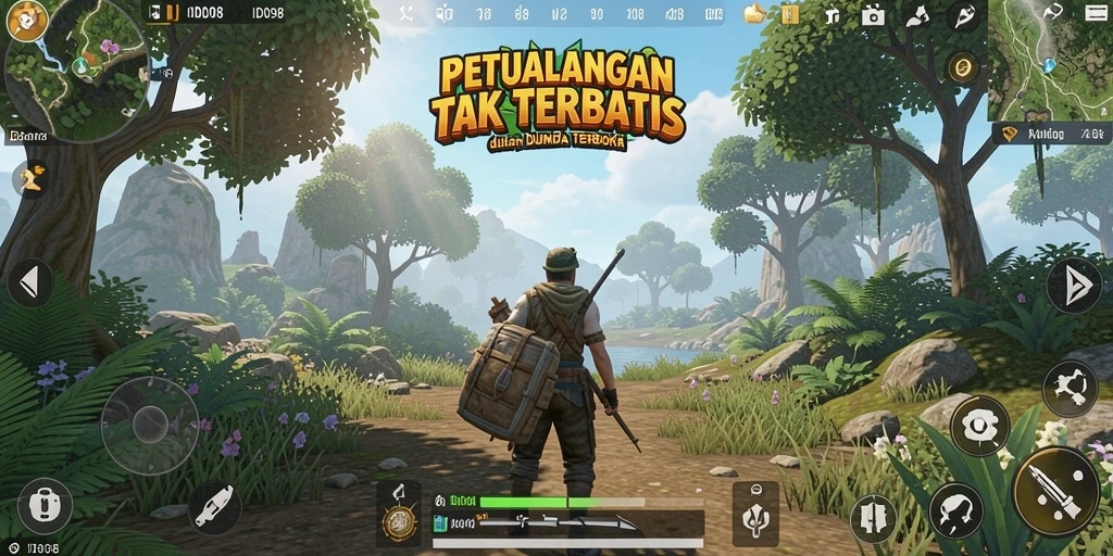 Gambaran gameplay <strong>ID098</strong> yang menakjubkan dalam dunia terbuka.
