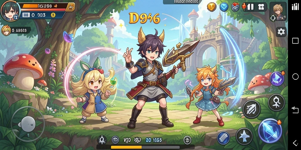 Tampilan menarik dari gameplay <strong>ID6788</strong> dengan karakter anime.