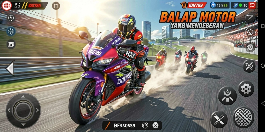 Gameplay seru IDN789 dengan grafis motor racing yang memukau.