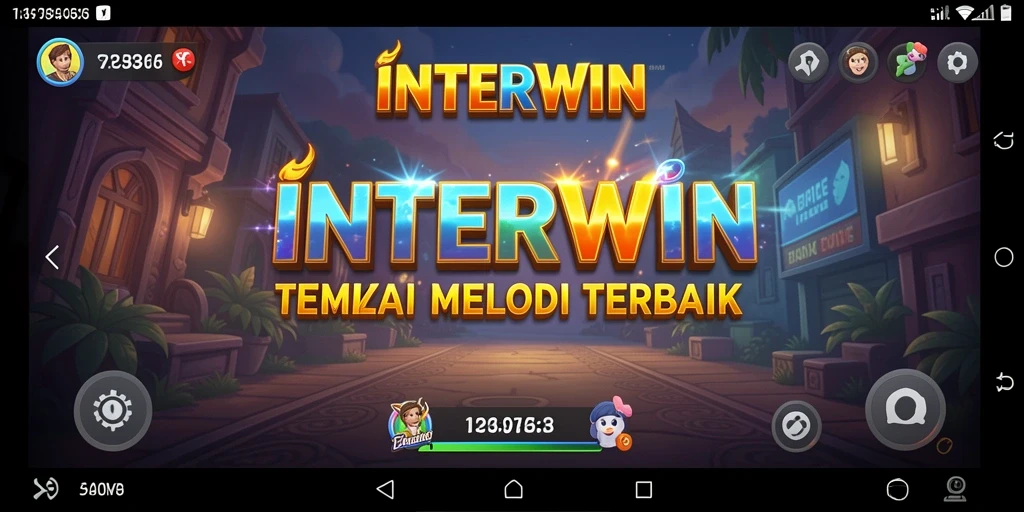 Tampilan gameplay INTERWIN yang mengasyikkan dengan banyak pilihan lagu.