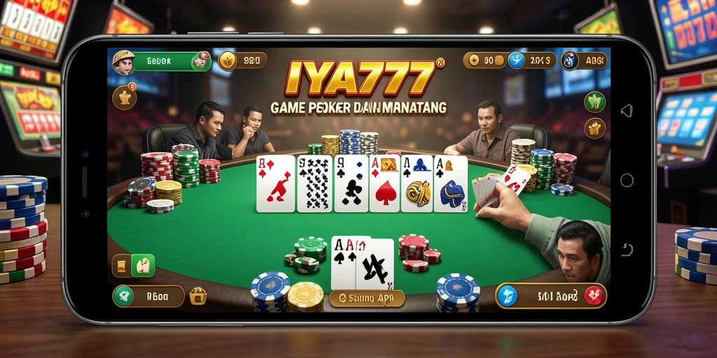 Tampilan permainan Poker yang menarik dan interaktif di IYA777.