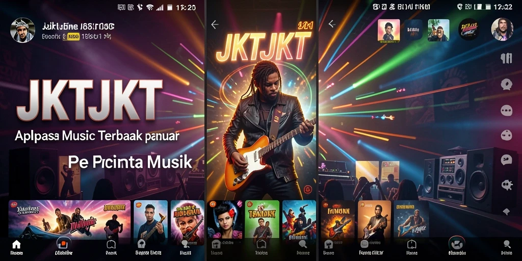 Screenshot JKTJKT menampilkan gameplay yang seru dan interaktif dalam musik.