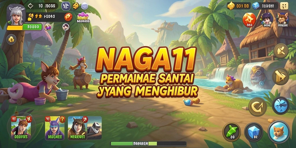 Tampilan gameplay NAGA11 yang menyenangkan dan menghibur.