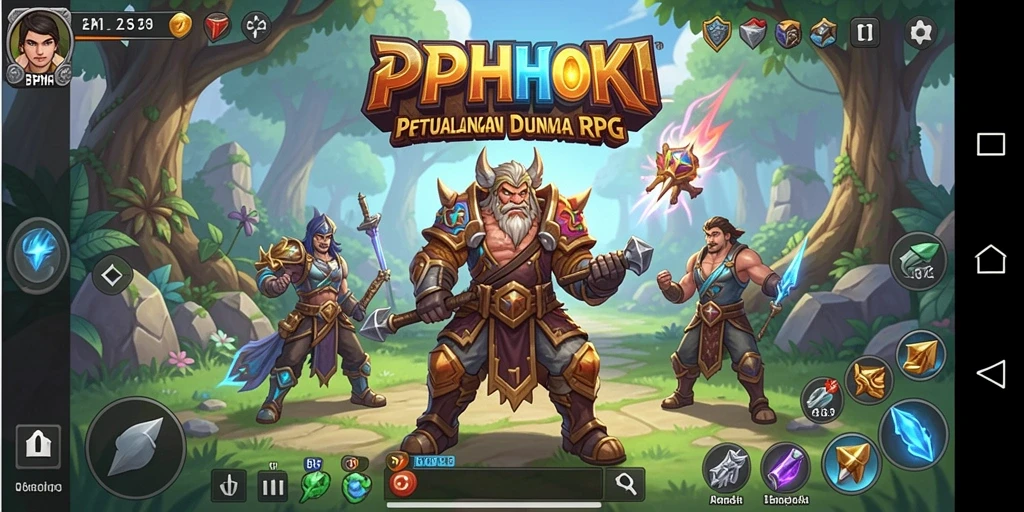 Tampilan gameplay seru di dunia RPG PPHOKI.