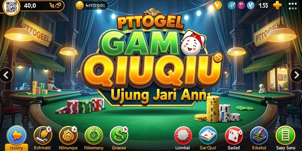 Tampilan gameplay seru di PTTOGEL saat bermain QiuQiu.