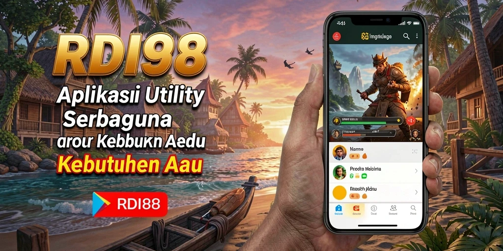 Tangkapan layar utama RDI88 memperlihatkan antarmuka aplikasi Utility yang sederhana dan efisien.