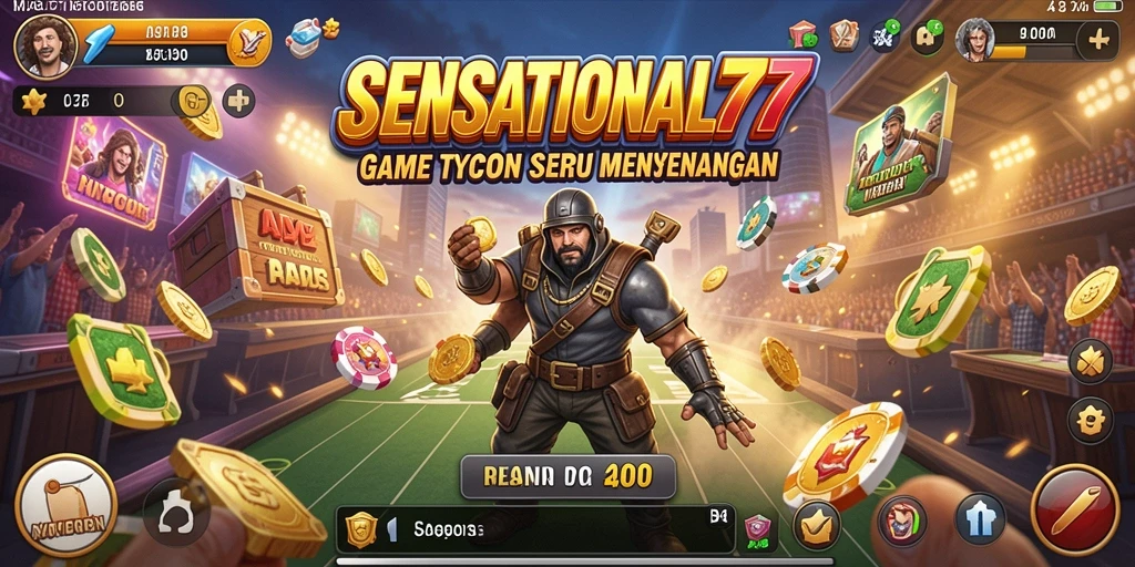 Screenshot SENSATIONAL77 menampilkan gameplay Tycoon yang menarik dan interaktif.