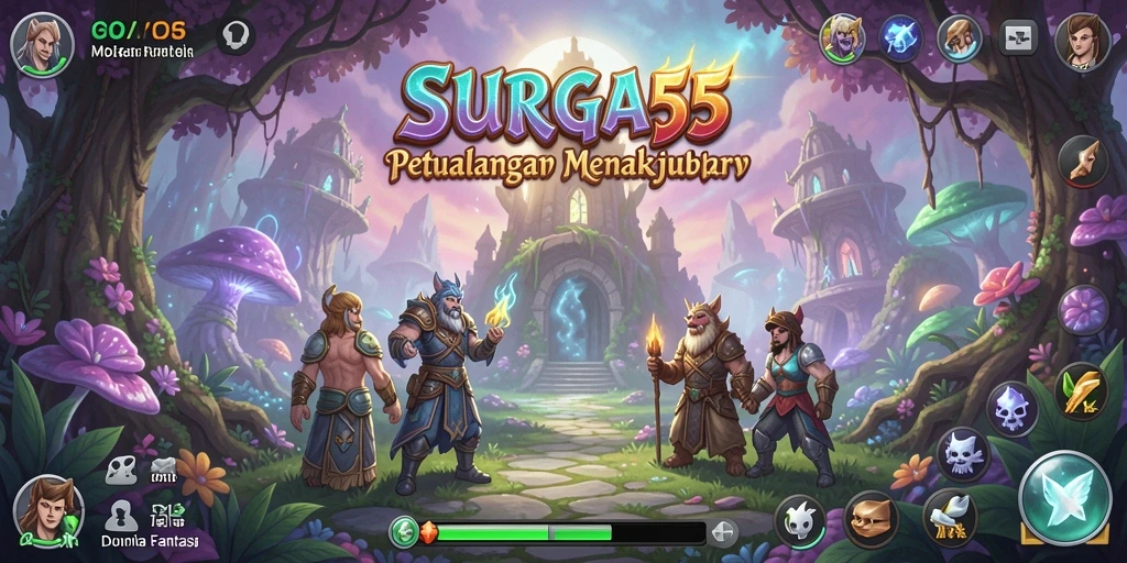 Gameplay petualangan SURGA55 yang menakjubkan dan penuh warna.