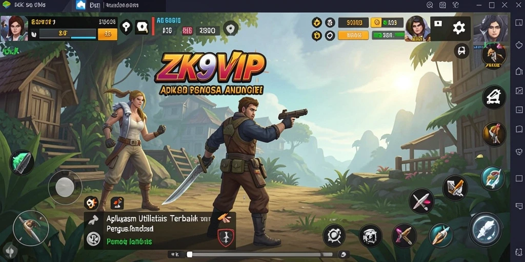 Screenshot utama ZK9VIP menampilkan tampilan antarmuka pengguna yang intuitif.
